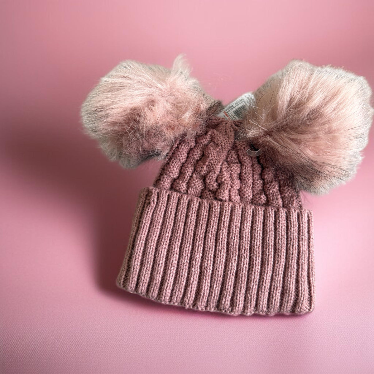 Personalised baby pom pom hat