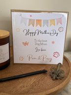 Personalised Luxury mothers day card - From the dog/s