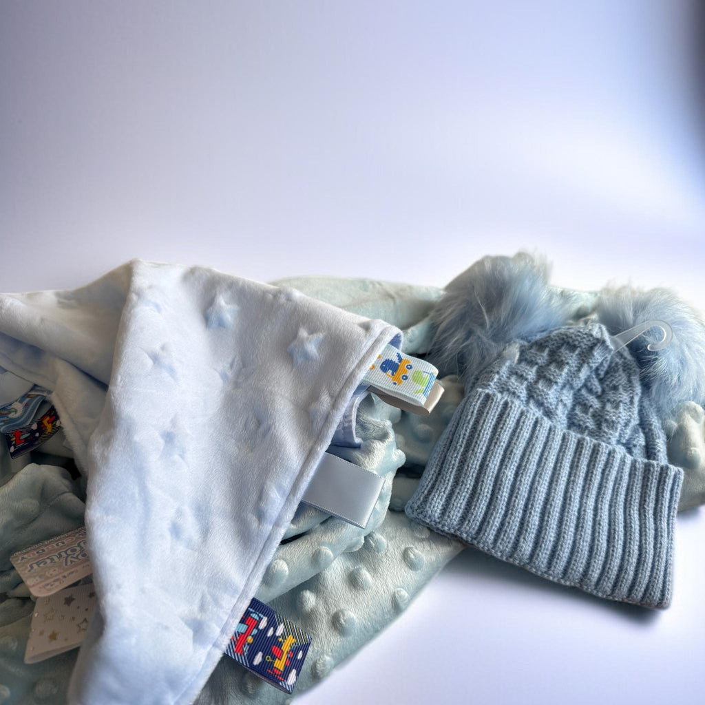 Personalised baby tag blanket comforter