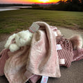 Personalised baby tag blanket comforter