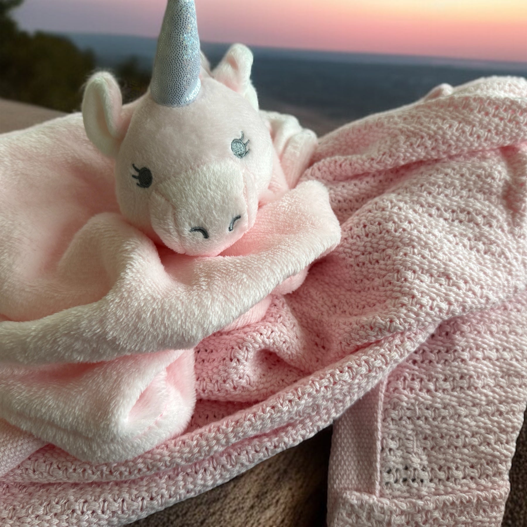 Personalised baby comforter stuffed animal lovie stuffy