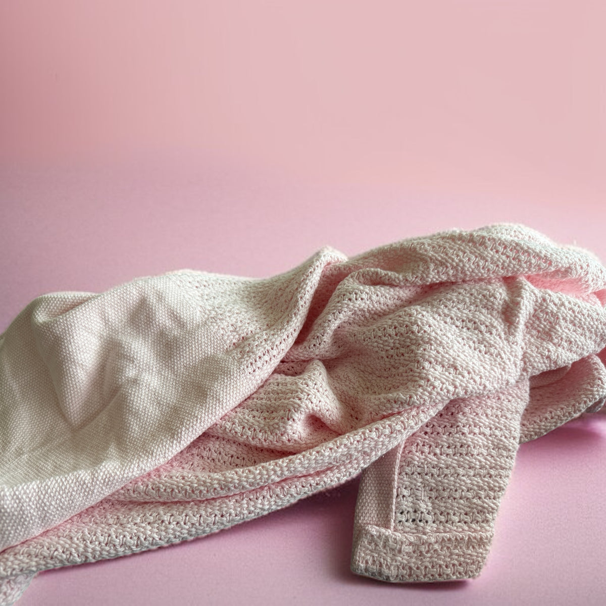 Personalised baby knit blanket