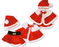 Baby Girls Santa Claus 4 pcs Dress Up Set - My First Christmas (0-12m)