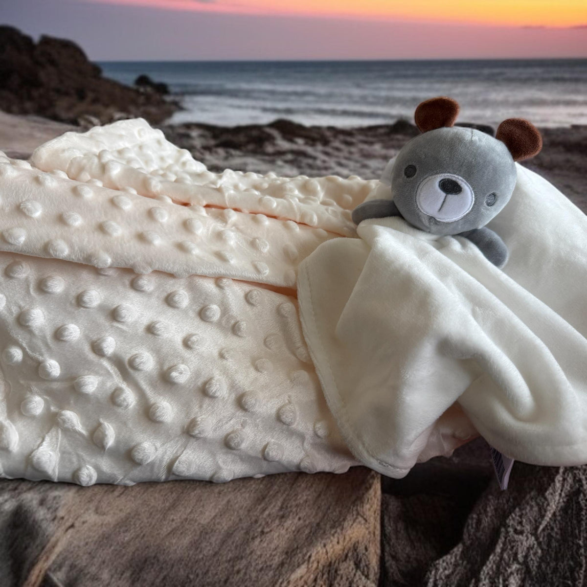 Personalised baby comforter stuffed animal
