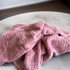 Personalised waffle baby blanket