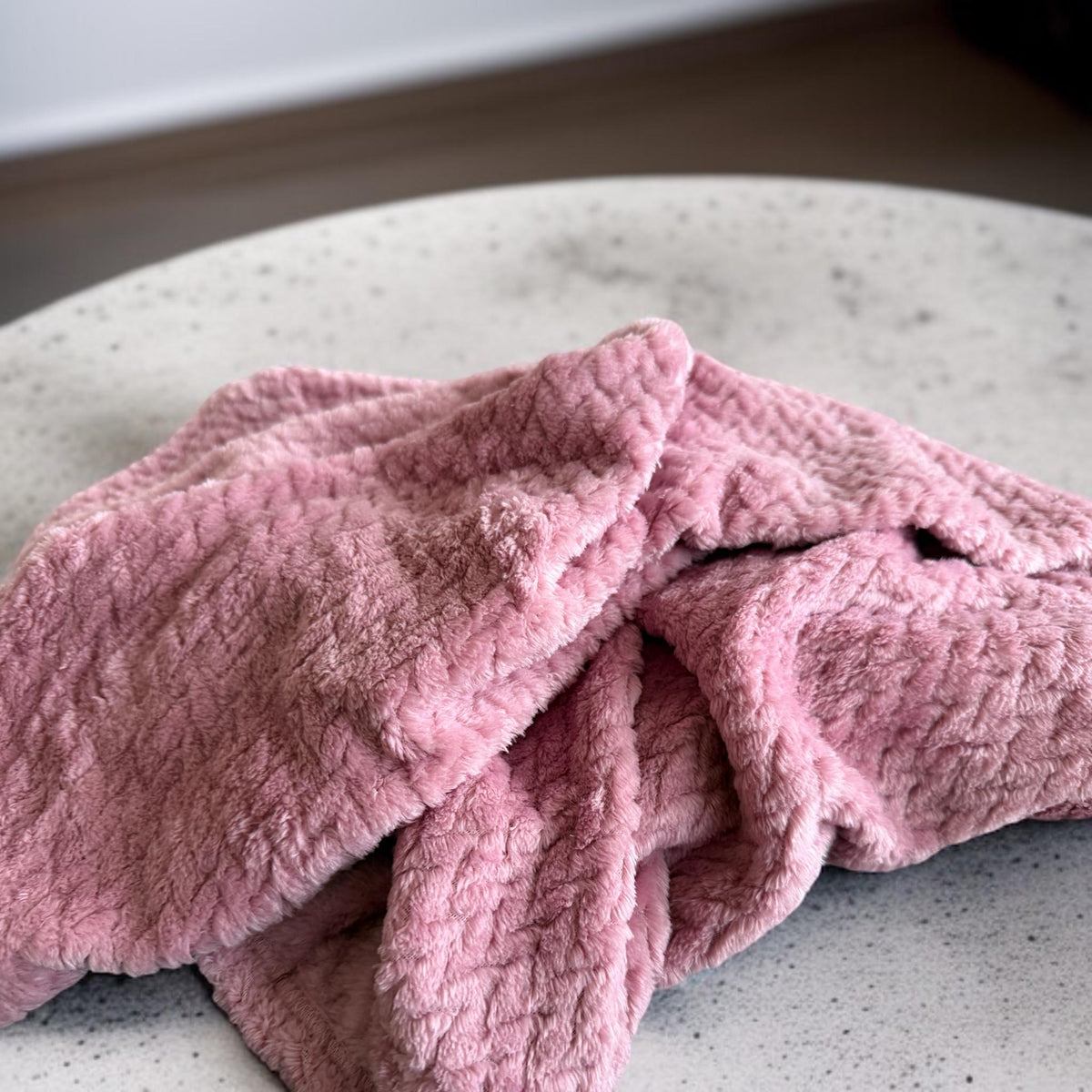 Personalised waffle baby blanket