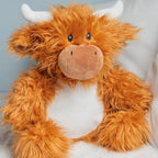 Personalised Highland cow teddy bear