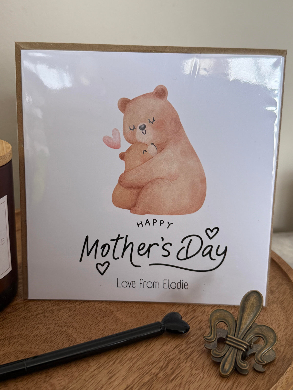 Personalised luxury mothers day card
