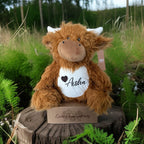 Personalised Highland cow teddy bear
