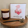Luxury mothers day card - mama and baby pink florals