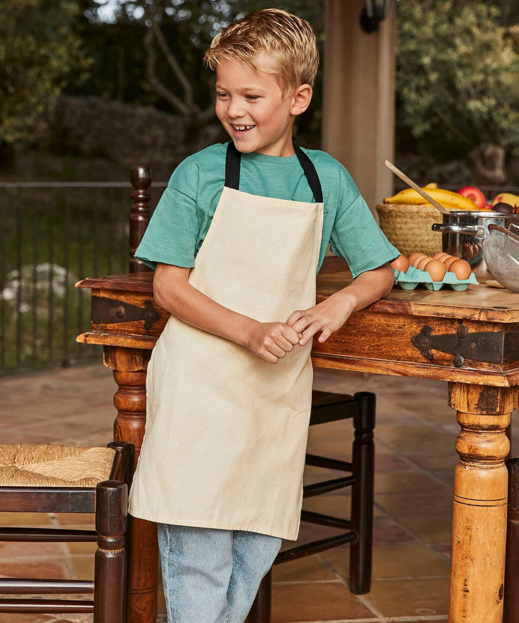 Children's luxe apron with custom embroidered personalisation