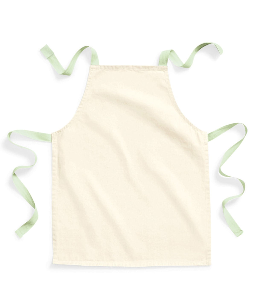 Children's luxe apron with custom embroidered personalisation